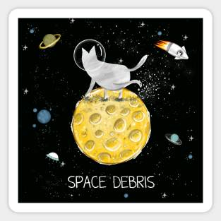 Cats in space. Sticker